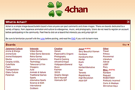 4chan website in 2013