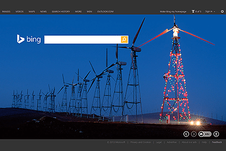 Bing website in 2013