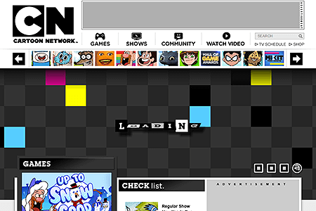 Cartoon Network website in 2013