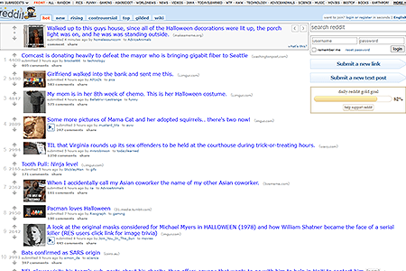 Reddit website in 2013
