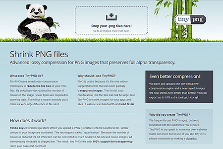 TinyPNG website in 2013