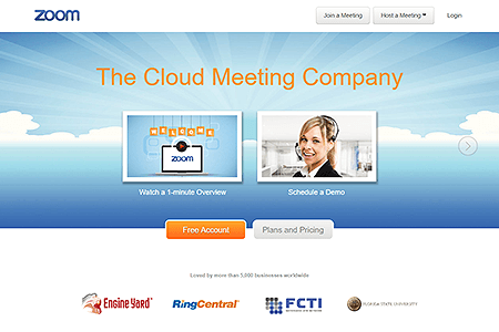 Zoom website in 2013