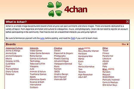 4chan website in 2014