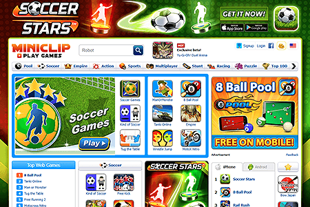 MiniClip website in 2014