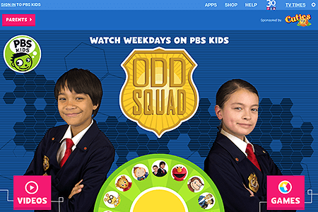 PBS Kids website in 2014