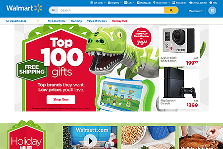 Walmart website in 2014