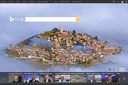 Bing website in 2015