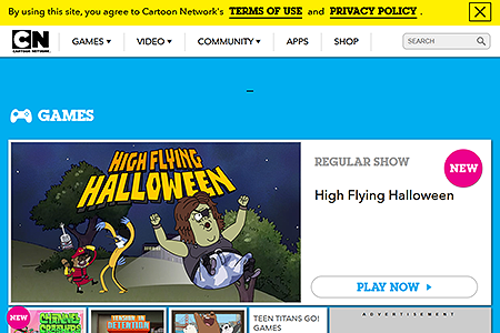 Cartoon Network website in 2015