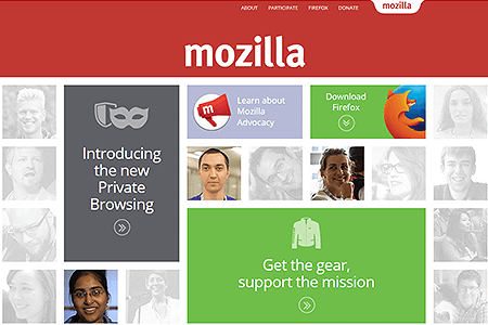 Mozilla.org website in 2015