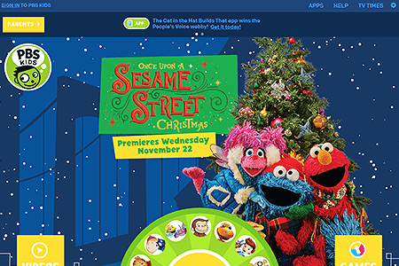 PBS Kids website in 2017