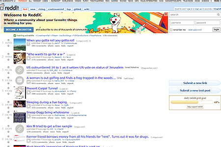 Reddit website in 2017