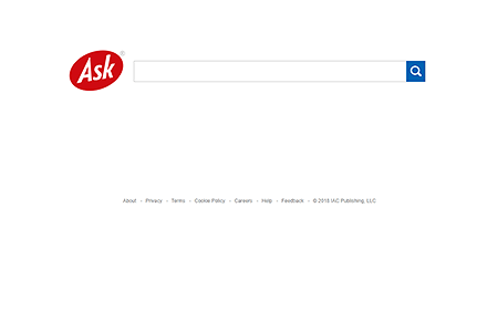 Ask.com website in 2018
