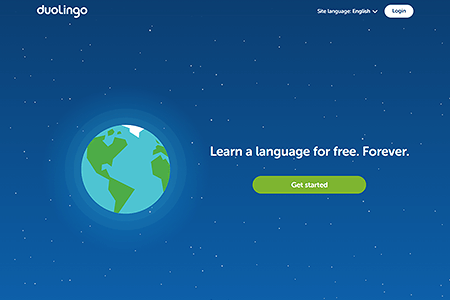Duolingo website in 2018