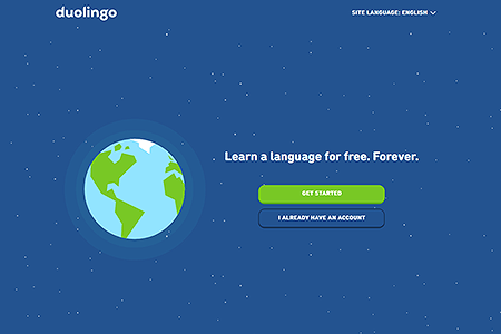 Duolingo website in 2019