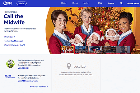 PBS website in 2019