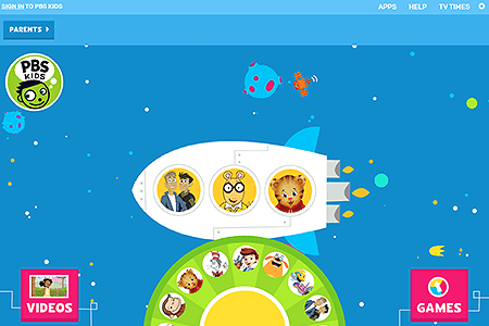 PBS Kids website in 2019
