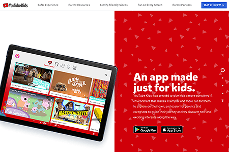 YouTube Kids website in 2020