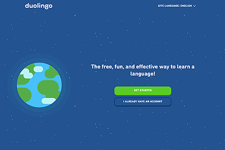 Duolingo website in 2021