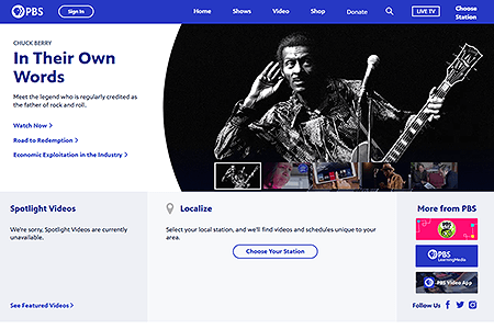 PBS website in 2021