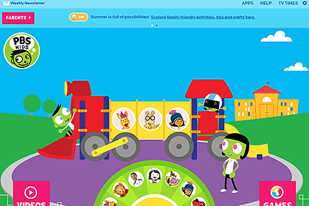 PBS Kids website in 2021