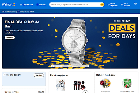 Walmart website in 2021