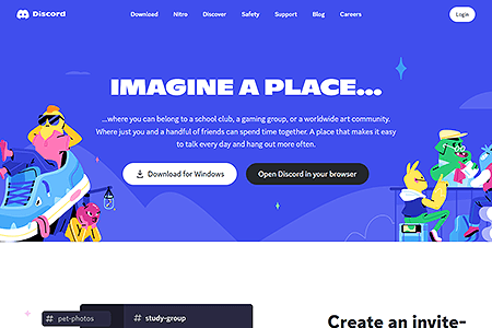 Discord website in 2022