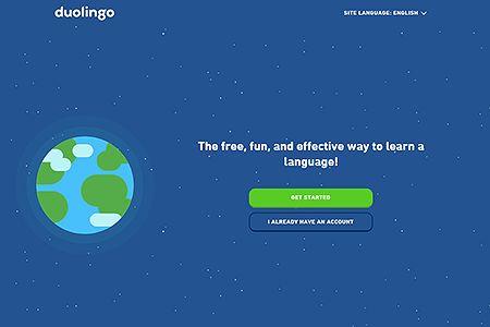 Duolingo website in 2021