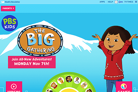 PBS Kids website in 2022