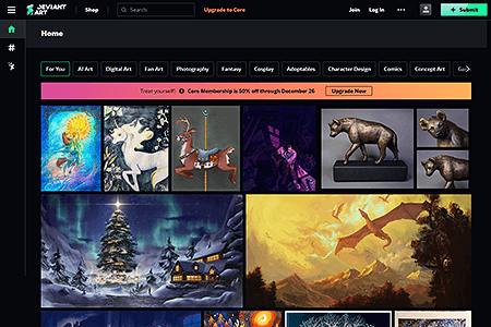 DeviantArt website in 2023