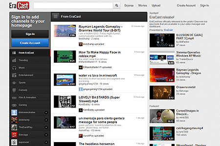 EraCast website in 2023