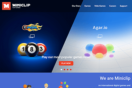 MiniClip website in 2023