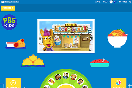 PBS Kids website in 2023