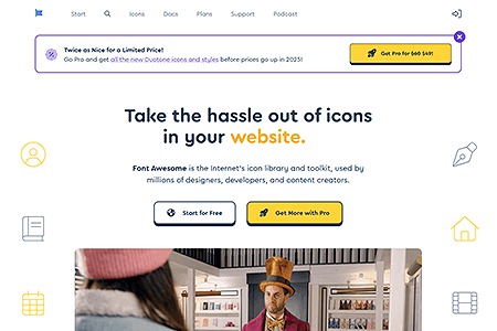 Font Awesome website in 2024