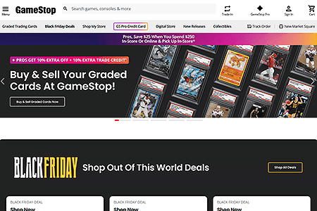 GameStop website in 2024