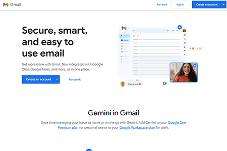 Gmail website in 2024
