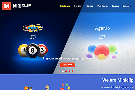 MiniClip website in 2024