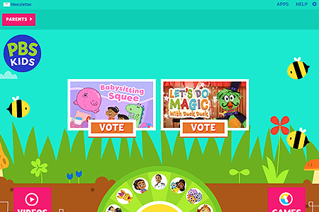 PBS Kids website in 2024