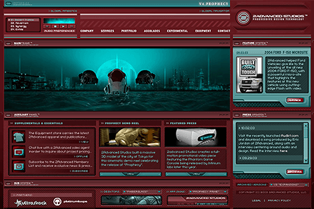 2Advanced Studios v4 flash website in 2003