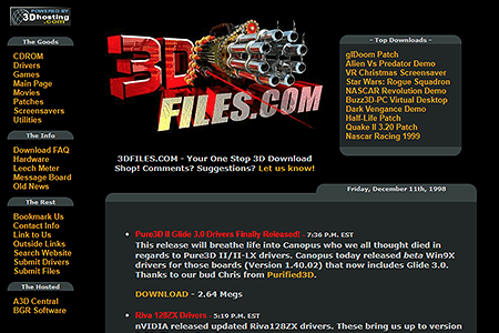 3DFiles.com website in 1998