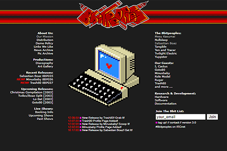 8bitpeoples website in 2003