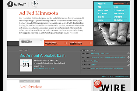 Ad Fed MN website in 2008