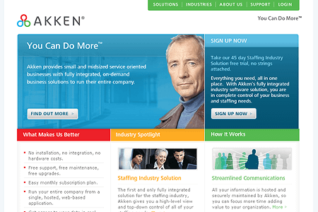 Akken website in 2006