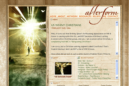 Alterform website in 2006