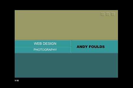 Andy Foulds flash website in 1999