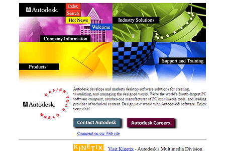 Autodesk website in 1996