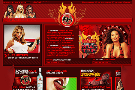 Bacardi and Cola flash website in 2004