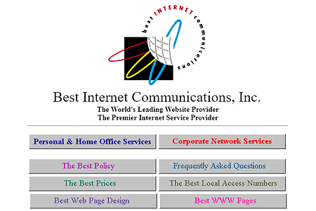 Best Internet Communications website in 1995