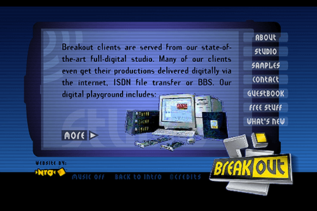 Breakout flash website in 1998