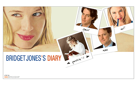 Bridget Jones's Diary flash website in 2001