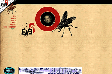 Bugjuice website in 1998
